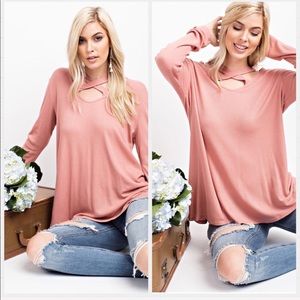 💐Super Comfy Salmon Thermal Knit Top. S-M-L